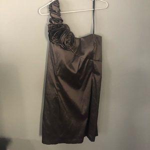 One shoulder, formal plus size dress